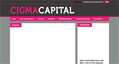 Desktop Screenshot of cigmacapital.com