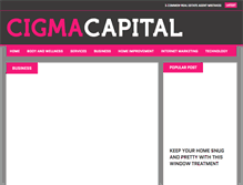 Tablet Screenshot of cigmacapital.com